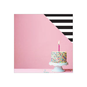 Scrapbooking  Make A Wish Eat Cake Paper 12x12 Paper Collections 12x12
