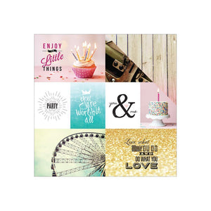 Scrapbooking  Make A Wish Enjoy Life Paper 12x12 Paper Collections 12x12