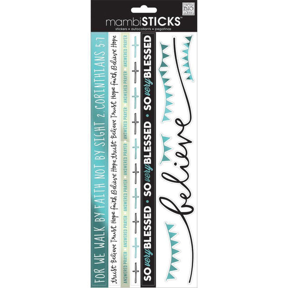 Scrapbooking  MAMBI Believe Borders Stickers Paper Collections 12x12