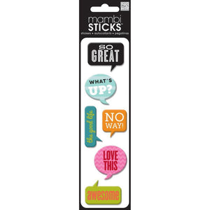 Scrapbooking  Mambi Puffy The Good Life Sayings Stickers Paper Collections 12x12