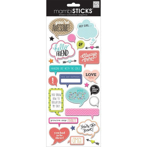Scrapbooking  Mambi Self Adhesive Chipboard Stickers - Bubbles Paper Collections 12x12