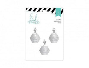 Scrapbooking  Wanderlust Metal Charms Hexagons 3pc Paper Collections 12x12