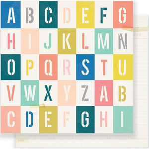 Scrapbooking  MH Gather Happy Place Paper 12x12 Paper Collections 12x12