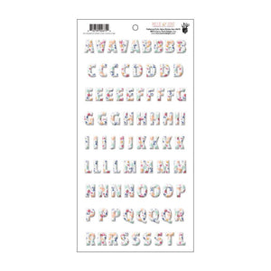 Scrapbooking  Millie & June Puffy Stickers - Patterned Alphas Paper Collections 12x12