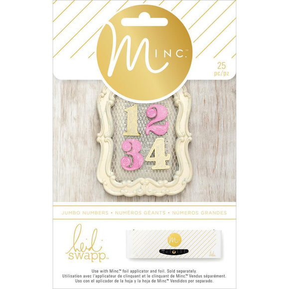 Scrapbooking  Minc 5th Avenue Jumbo Numbers 25pk Paper Collections 12x12