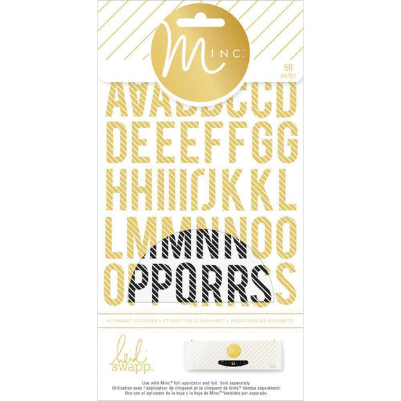 Scrapbooking  Minc Alphabet Stickers 58/Pkg Paper Collections 12x12