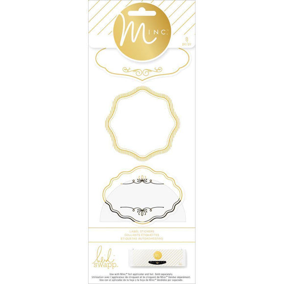 Scrapbooking  Minc Label Stickers 8/Pkg Paper Collections 12x12