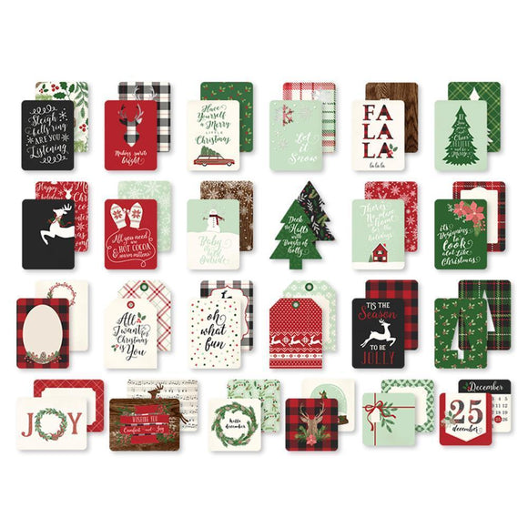 Scrapbooking  MME Comfort & Joy Double-Sided Journal Cards 24/Pkg Paper Collections 12x12