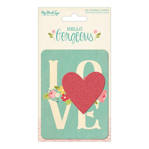 Scrapbooking  MME Hello Gorgeous Journaling Cards 24/Pkg Paper Collections 12x12