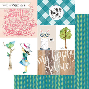 Scrapbooking  My Happy Place Double-Sided Cardstock 12"X12" - Enjoy the Day Paper Collections 12x12