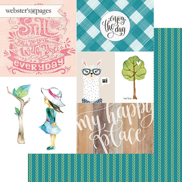 Scrapbooking  My Happy Place Double-Sided Cardstock 12