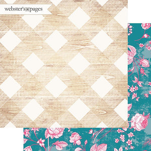 Scrapbooking  My Happy Place Double-Sided Cardstock 12"X12" - Pretty Plaid Paper Collections 12x12