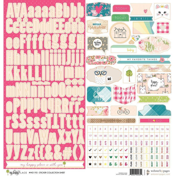 Scrapbooking  My Happy Place Stickers 12