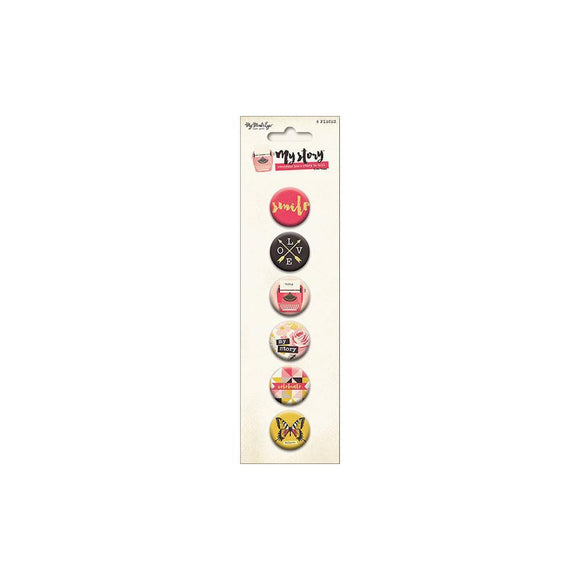 Scrapbooking  My Story Flair Pins 6pk Paper Collections 12x12