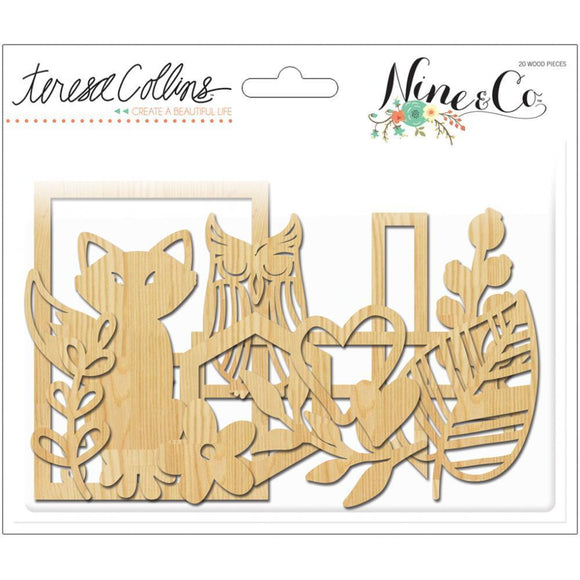 Scrapbooking  Nine and Co Wood Shapes Paper Collections 12x12