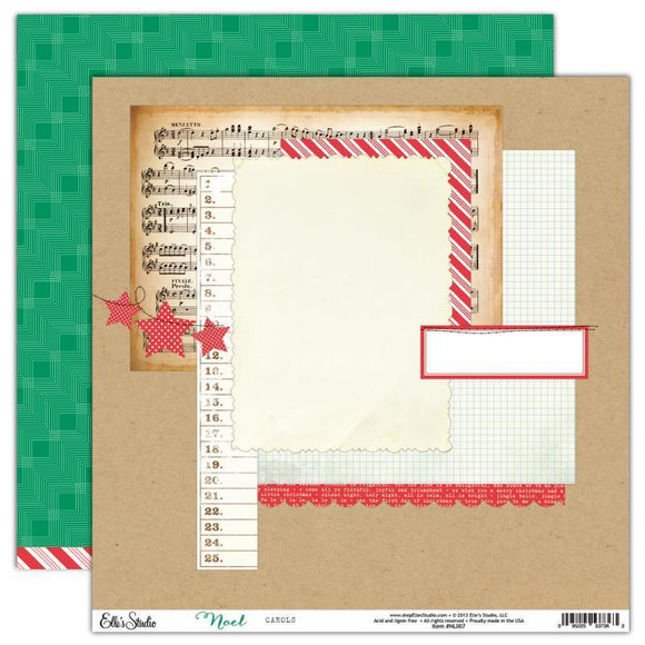 Scrapbooking  Noel Carols Paper Paper Collections 12x12