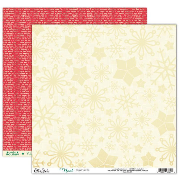 Scrapbooking  Noel Snowflakes Paper Paper Collections 12x12
