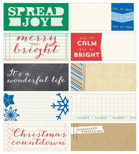 Scrapbooking  Noel Tiny Tags Paper Collections 12x12