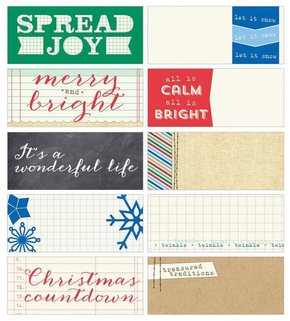 Scrapbooking  Noel Tiny Tags Paper Collections 12x12