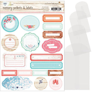 Scrapbooking  Ocean Melody Memory Pockets & Labels Paper Collections 12x12