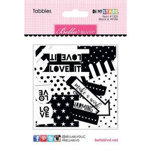 Scrapbooking  Oh My Stars Black & White Tabbies Paper Collections 12x12