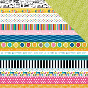 Scrapbooking  Oh My Stars Borders Paper 12x12 Paper Collections 12x12