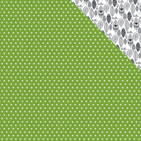 Scrapbooking  Oh My Stars Guacamole Stars Paper 12x12 Paper Collections 12x12