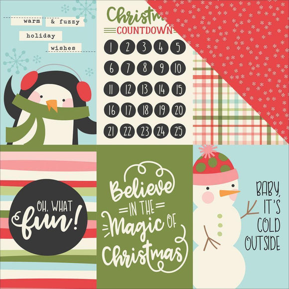 Scrapbooking  Oh What Fun Double-Sided Cardstock 12
