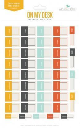 Scrapbooking  On My Desk Label Stickers Paper Collections 12x12