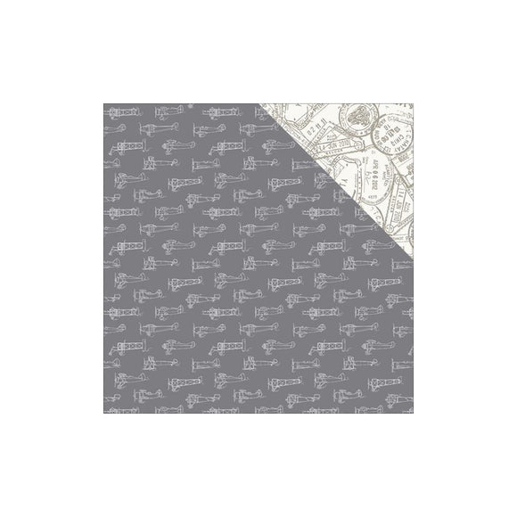 Scrapbooking  Painted Passport Proof Of Travel Paper 12x12 Paper Collections 12x12