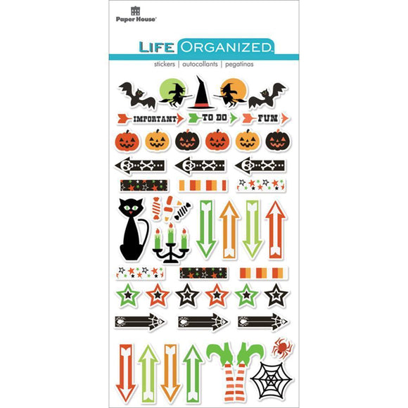 Scrapbooking  Paper House Life Organized Epoxy Stickers 6.5