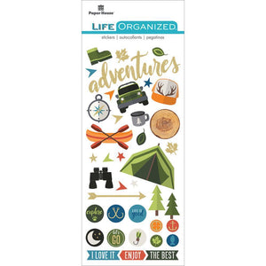 Scrapbooking  Paper House Life Organized Puffy Sticker 6.5"X3" Outdoors Fun Paper Collections 12x12