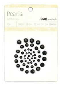 Scrapbooking  Pearls Black Paper Collections 12x12