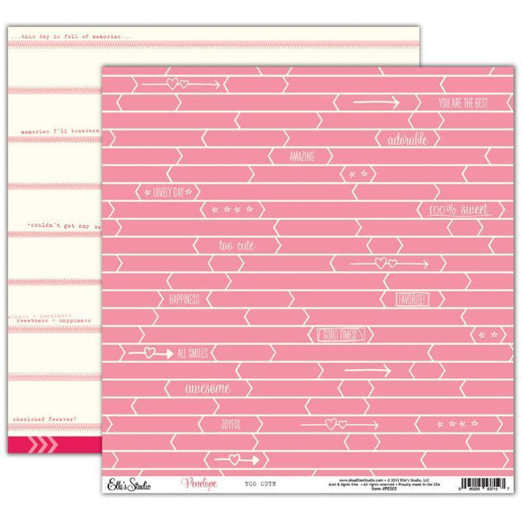 Scrapbooking  Penelope Too Cute Paper Paper Collections 12x12