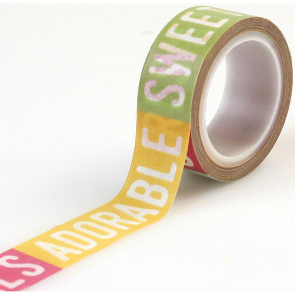 Scrapbooking  Petticoats and Pinstripes Girl Washi Tape Words Paper Collections 12x12