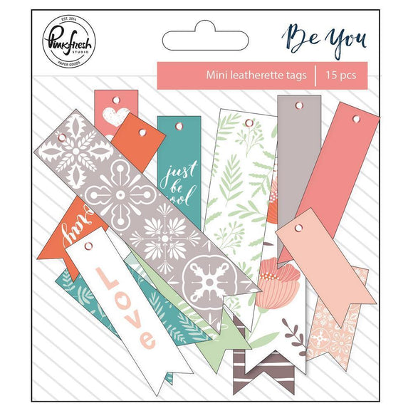 Scrapbooking  Pink fresh Be You Mini Stickers Leatherette Paper Collections 12x12
