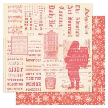 Scrapbooking  PINK PAISLEE City Sidewalks Santa's Workshop Paper Collections 12x12