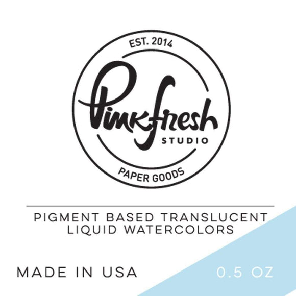 Scrapbooking  Pinkfresh Studio Liquid Watercolors .5oz - Sky Blue Paper Collections 12x12