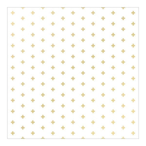 Scrapbooking  Poolside Gold Glitter Plus Signs + Vellium Paper Collections 12x12