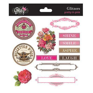 Scrapbooking  Pretty in Pink Glitzers Paper Collections 12x12