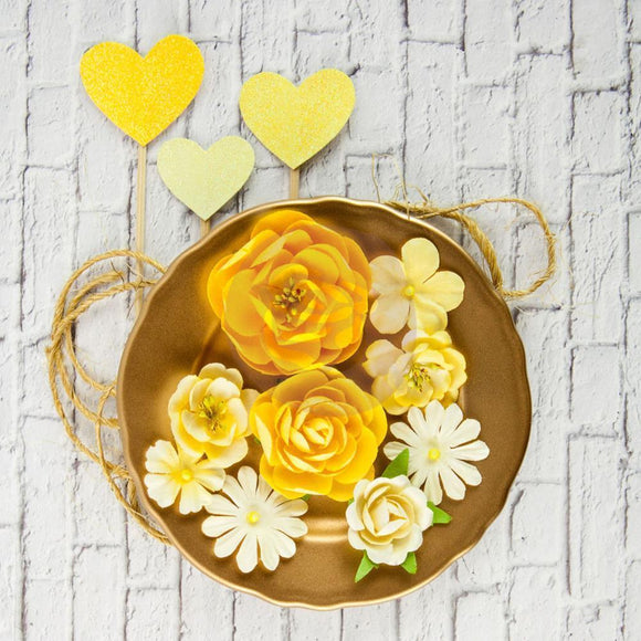 Scrapbooking  Prima Valentina Freya Mulberry Paper Flowers Paper Collections 12x12