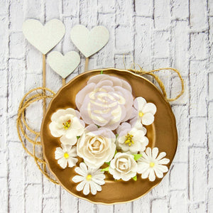 Scrapbooking  Prima Valentina Simona Mulberry Paper Flowers Paper Collections 12x12
