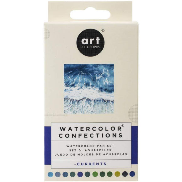 Scrapbooking  Prima Watercolor Confections Watercolor Pans 12/Pkg - Currents Paper Collections 12x12