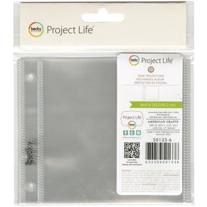 Scrapbooking  Project Life Photo Sleeves 4"X4" 10/Pkg Paper Collections 12x12