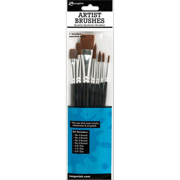 Scrapbooking  Ranger Artist Brush Set 7pcs Paper Collections 12x12