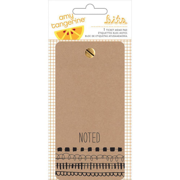 Scrapbooking  Rise and Shine Ticket Memo Pad 24 sheets Paper Collections 12x12