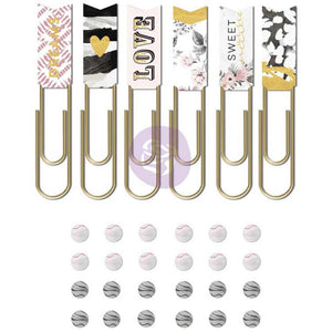 Scrapbooking  Rose Quartz Gems & Paper Clips Paper Collections 12x12