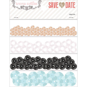 Scrapbooking  Save The Date Sequins Paper Collections 12x12