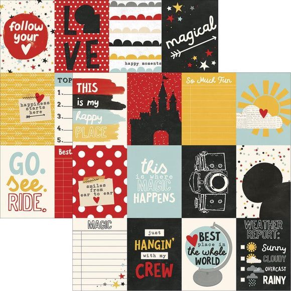 Scrapbooking  Say Cheese III 3x4 Journalling Card Elements Paper 12x12 Paper Collections 12x12