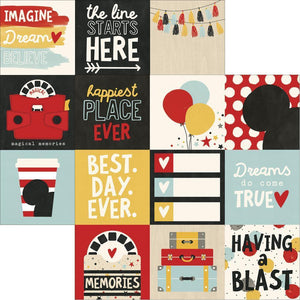Scrapbooking  Say Cheese III 4x4 Journalling Card Elements Paper 12x12 Paper Collections 12x12
